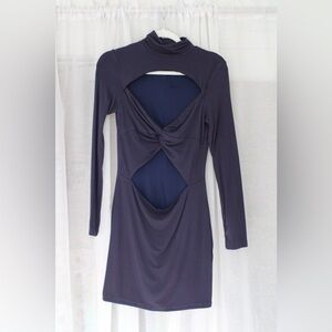 Superdown Midnight Purple Blue Long Sleeve Dress – Size M